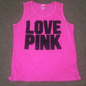 PINK hot pink tank top